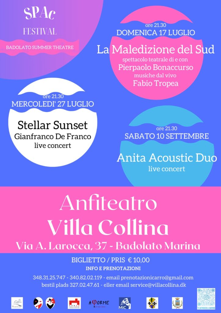 Locandina SPAc Festival - Badolato Summer Theatre 2022